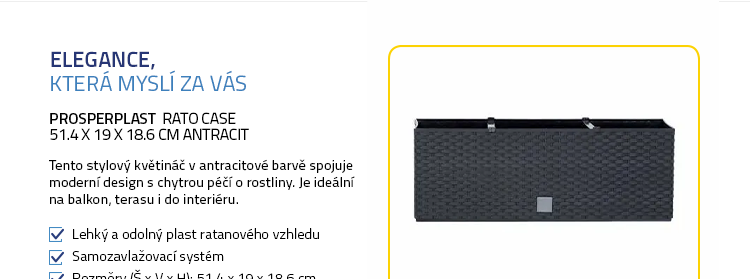 PROSPERPLAST Rato Case 51.4 x 19 x 18.6 cm antracit