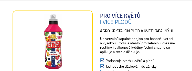Agro Kristalon Plod a květ kapalný 1l