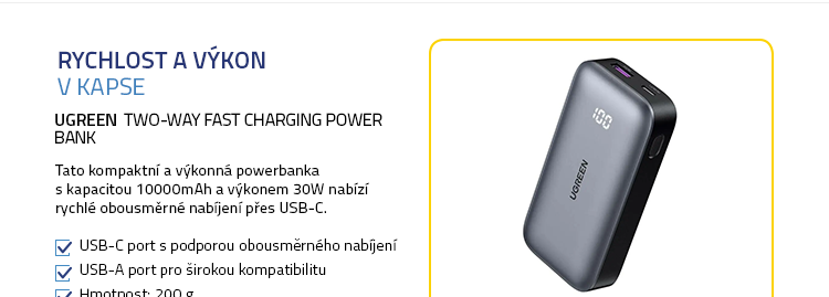 UGREEN Two-way Fast Charging Power Bank