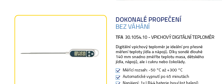 TFA 30.1054.10 - Vpichový digitální teploměr