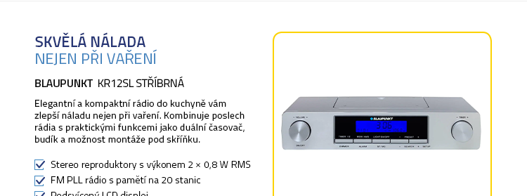 BLAUPUNKT KR12SL stříbrná