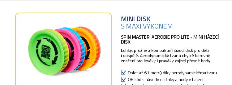 Spin Master AEROBIE PRO Lite - Mini házecí disk