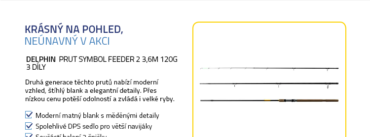 Delphin Prut Symbol Feeder 2 3,6m 120g 3 díly