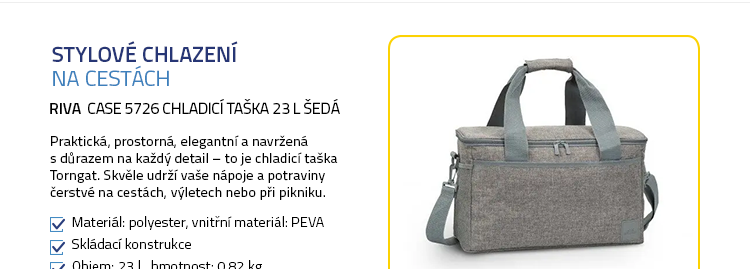 Riva Case 5726 chladicí taška 23 L šedá