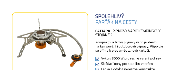 Cattara Plynový vařič kempingový stojánek