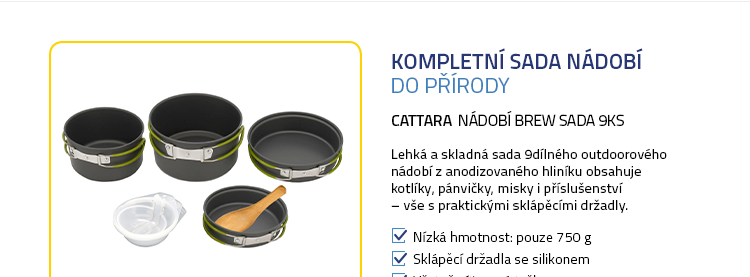 Cattara Nádobí BREW sada 9ks