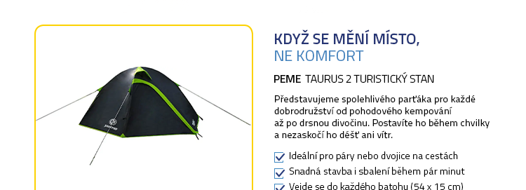 Peme Taurus 2 Turistický stan