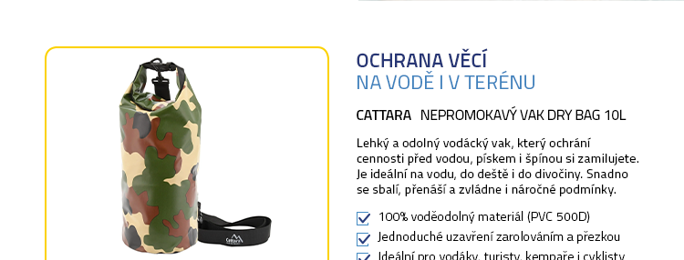Cattara Nepromokavý vak DRY BAG 10l