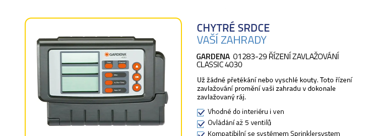 Gardena 01283-29 Řízení zavlažování Classic 4030