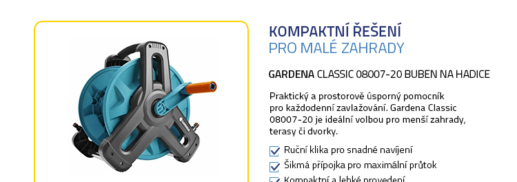 Gardena Classic 08007-20 Buben na hadice