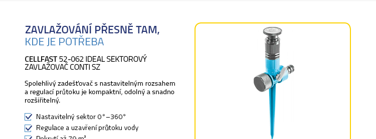 CELLFAST 52-062 IDEAL Sektorový zavlažovač CONTI sz