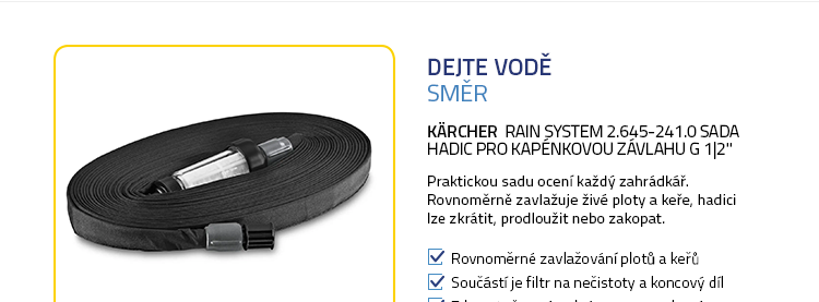 Kärcher Rain System 2.645-241.0 Sada hadic pro kapénkovou závlahu G 1|2"