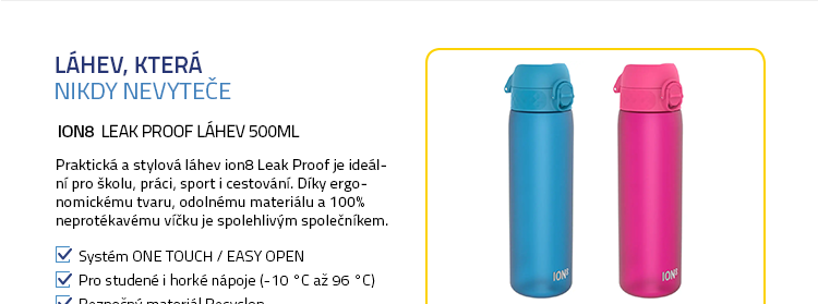 ion8 Leak Proof Láhev 500ml