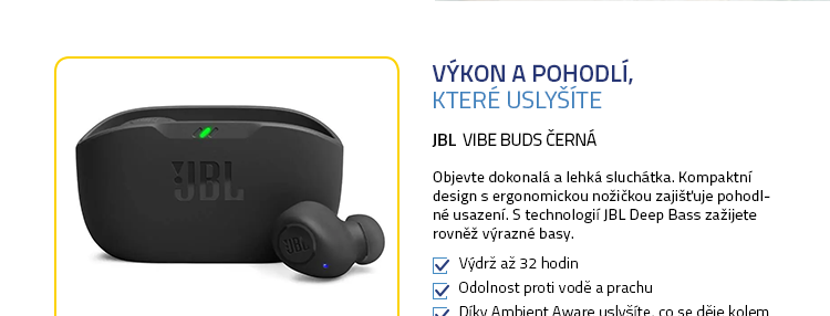 JBL Vibe Buds černá