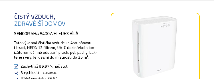 SENCOR SHA 8400WH-EUE3 bílá