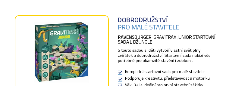 Ravensburger GraviTrax Junior Startovní sada L Džungle