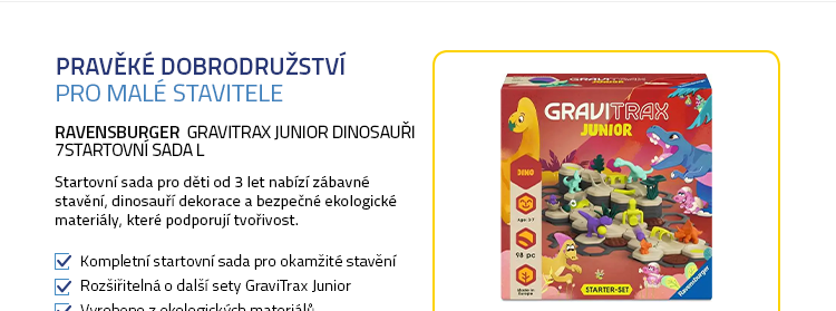 Ravensburger GraviTrax Junior Dinosauři Startovní sada L