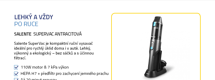 Salente SuperVac antracitová