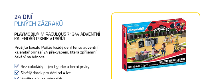 Playmobil® Miraculous 71344 Adventní kalendář Piknik v Paříži