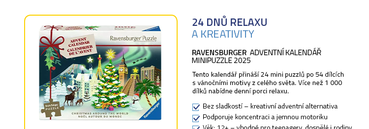 Ravensburger Adventní kalendář Minipuzzle 2025