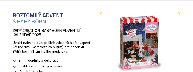 Zapf Creation BABY Born Adventní kalendář 2025