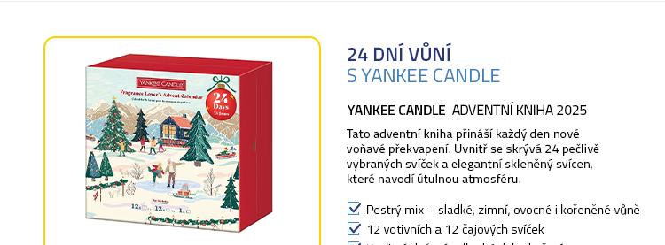 Yankee Candle adventní kniha 2025