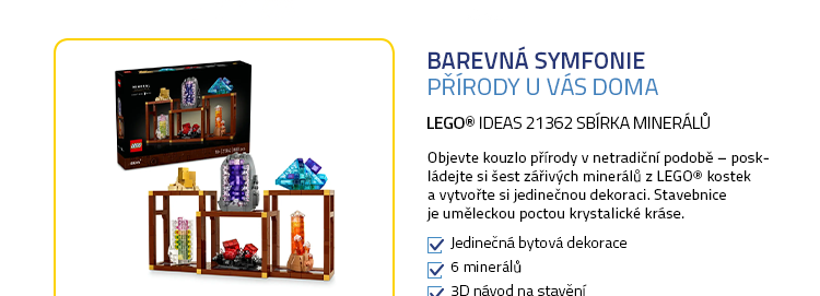 LEGO® Ideas 21362 Sbírka minerálů