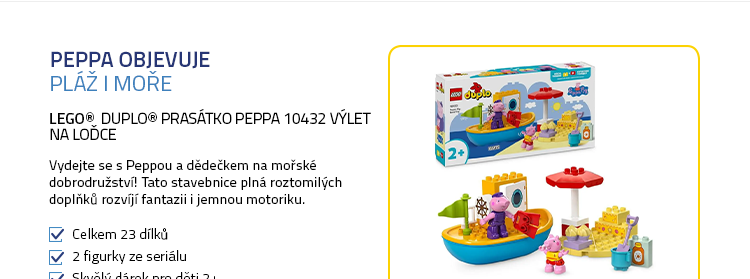 LEGO® DUPLO® Prasátko Peppa 10432 Výlet na loďce