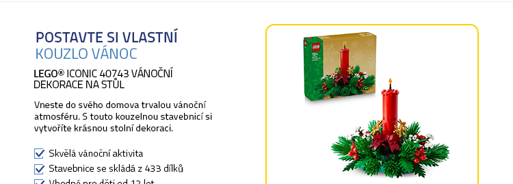 LEGO® Iconic 40743 Vánoční dekorace na stůl