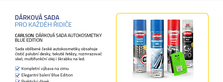 Carlson Dárková sada autokosmetiky Blue Edition