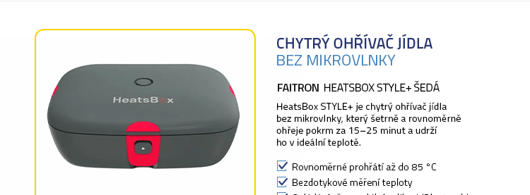 Faitron HeatsBox STYLE šedá