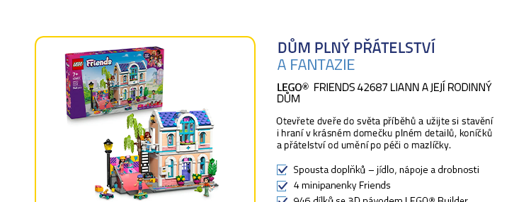LEGO® Friends 42687 Liann a její rodinný dům