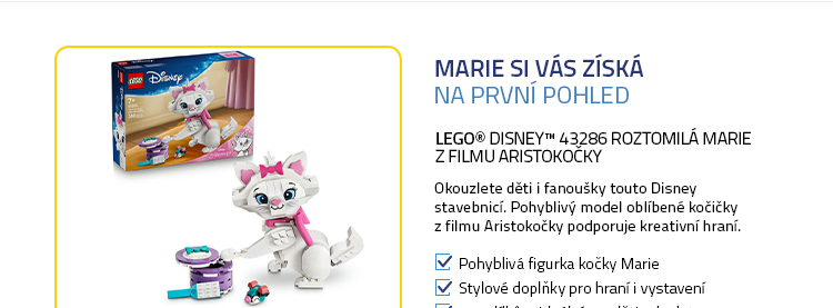 LEGO® | Disney™ 43286 Roztomilá Marie z filmu Aristokočky
