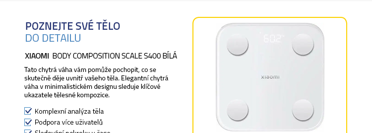 Xiaomi Body Composition Scale S400 bílá
