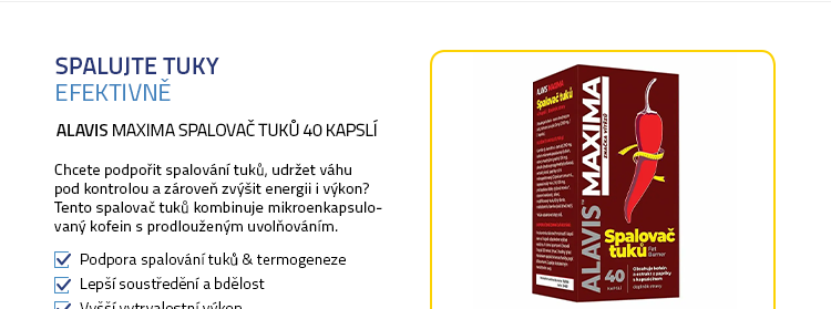 ALAVIS MAXIMA spalovač tuků 40 kapslí