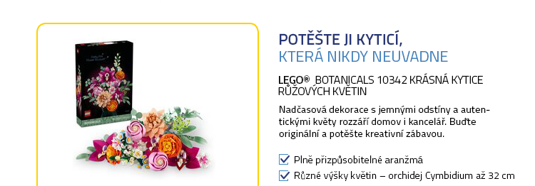 LEGO® Botanicals 10342 Krásná kytice růžových květin