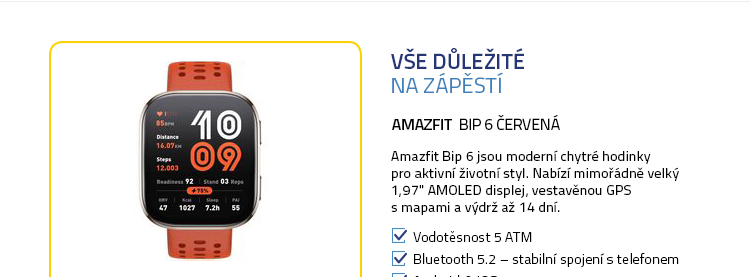 Amazfit Bip 6 červená