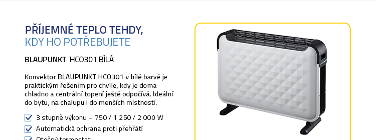 BLAUPUNKT HCO301 bílá