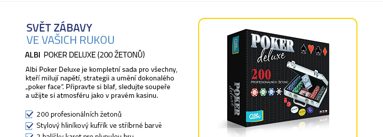 Albi Poker deluxe (200 žetonů)