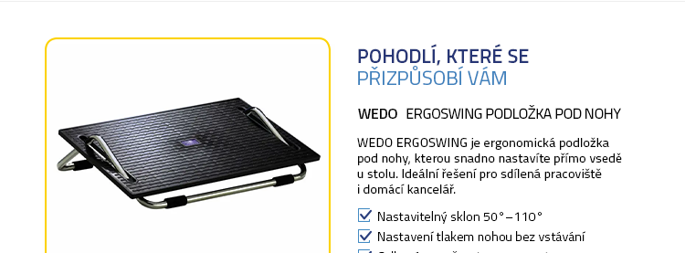 WEDO ERGOSWING Podložka pod nohy