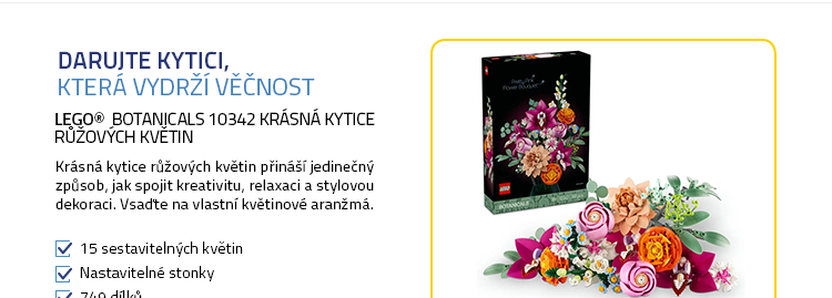 LEGO® Botanicals 10342 Krásná kytice růžových květin