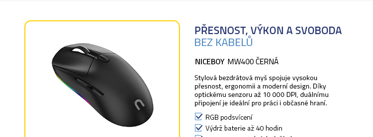 Niceboy MW400 černá