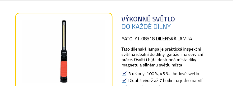 YATO YT-08518 dílenská lampa