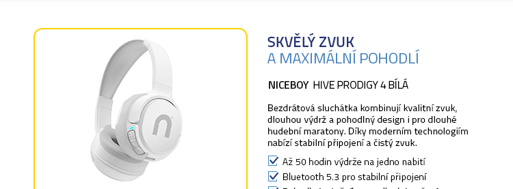 Niceboy HIVE Prodigy 4 Bílá