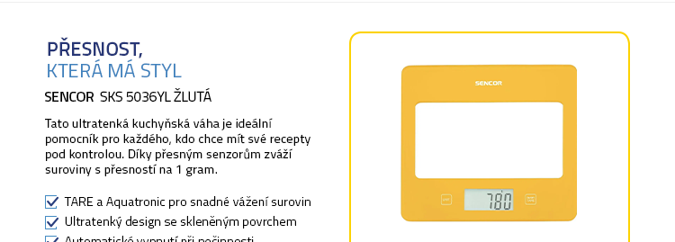 SENCOR SKS 5036YL žlutá