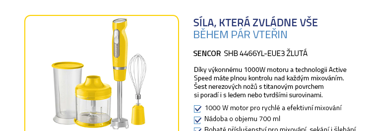 SENCOR SHB 4466YL-EUE3 žlutá