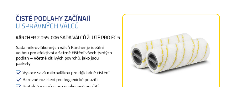 Kärcher 2.055-006 Sada válců žluté pro FC 5