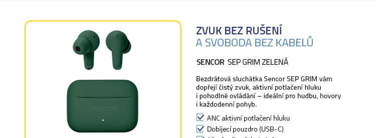 SENCOR SEP GRIM zelená