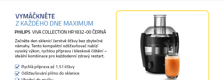 Philips Viva Collection HR1832-00 černá
