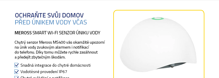 Meross Smart Wi-Fi Senzor úniku vody